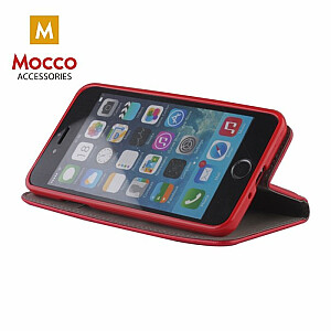 Mocco Smart Magnet Book Case Grāmatveida Maks Telefonam Apple iPhone XS / X Sarkans