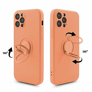 Mocco Pastel Ring Silicone Back Case Aizmugurējais Silikona Apvalks Priekš Samsung Galaxy S22 Plus 5G Oranžs