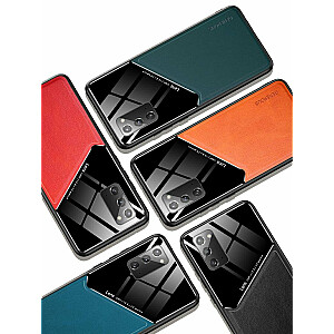 Mocco Lens Leather Back Case Aizmugurējais Ādas Apvalks Priekš Samsung Galaxy A42 5G Zils