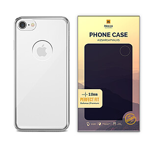 Mocco Original Clear Case 2mm Aizmugurējais Silikona Apvalks Priekš Apple iPhone 7 / iPhone 8 Caurspīdīgs (EU Blister)