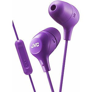 JVC HA-FX38M-P-E Marshmallow наушники с пультом и микрофоном фиолетовый