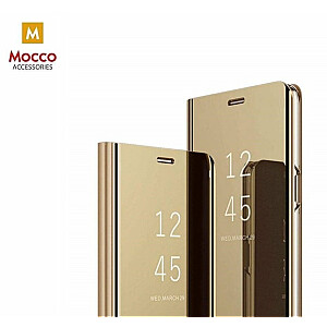 Mocco Clear View Cover Case Grāmatveida Maks Telefonam Xiaomi Redmi 8 Zeltains
