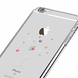 X-Fitted Пластиковый чехол С Кристалами Swarovski для Apple iPhone  6 / 6S Серебро / Звездное Небо