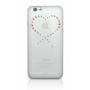 White Diamonds Eternity Crystal Aizmugurējais Plastikāta Apvalks ar Swarovski Kristāliem Priekš Apple iPhone 6 / 6S Caursīdīgs Ar Zeltainam Kristāliem