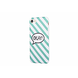 Devia Vivid Okay Пластмассовый Чехол для Apple iPhone 7 / 8 Белый - Зеленый (Mocco Blister)