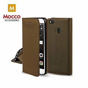 Mocco Smart Magnet Book Case Grāmatveida Maks Telefonam Huawei P30 Tumši Zeltains