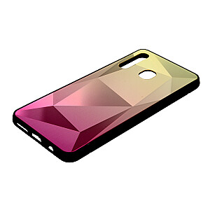 Mocco Stone Ombre Back Case Silikona Apvalks Ar Krāsu Gradientu Priekš Apple iPhone X / XS Dzeltens - Rozā