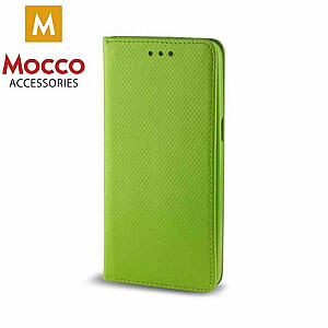 Mocco Smart Magnet Book Case Grāmatveida Maks Telefonam Apple iPhone XS / X Zaļš