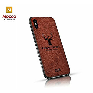 Mocco Deer Case Silikona Apvalks Priekš Apple iPhone XS Max Brūns (EU Blister)