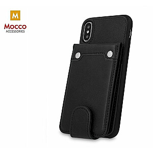 Mocco Smart Wallet Case Eko Ādas Apvalks Telefonam - Vizitkāršu Maks Priekš Samsung G960 Galaxy S9 Melns