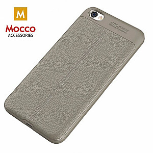 Mocco Litchi Pattern Back Case Силиконовый чехол для Apple iPhone X Серый