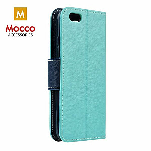 Mocco Fancy Case Чехол Книжка для телефона Apple iPhone XS / X Ментоловый / Синий