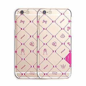 X-Fitted Пластиковый чехол С Кристалами Swarovski для Apple iPhone  6 / 6S Розовый / Отношения