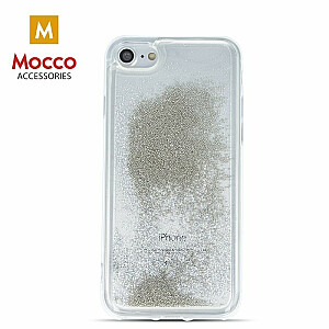 Mocco Liquid Back Case Aizmugurējais Silikona Apvalks Priekš Apple iPhone X Caurspīdīgs - Sudrabs