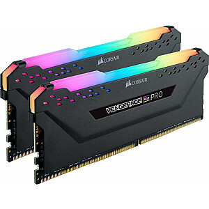 Память Corsair Vengeance RGB PRO, DDR4, 32 ГБ, 2666 МГц, CL16 (CMW32GX4M2A2666C16)