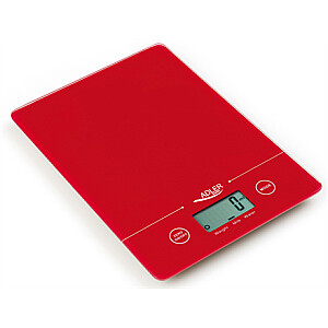 Adler Kitchen scales AD 3138 Maximum weight (capacity) 5 kg, Graduation 1 g, Red