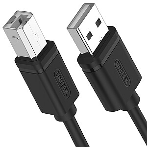 Unitek USB-A–micro-B USB laidas 3 m juodas (Y-C420GBK)