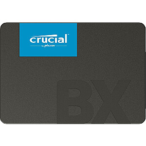 SSD CRUCIAL BX500 500GB SATA 3.0 Write speed 500 MBytes/sec Read speed 550 MBytes/sec 2,5" TBW 120 TB MTBF 1500000 hours CT500BX500SSD1