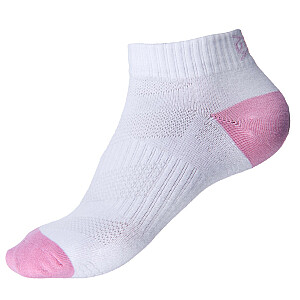 Teniso kojinės mot. Sportinė 1 pora, 37-42 dydis, balta/rožinė