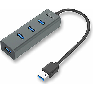 USB šakotuvas I-TEC 4x USB-A 3.0 (U3HUBMETAL403)