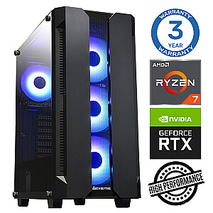 Игровой компьютер INTOP Ryzen 7 5700X 16GB 250SSD M.2 NVME RTX3050 8GB no-OS