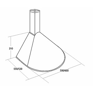 Вытяжка дымохода AKPO WK-5 RONDO TURBO 50 INOX