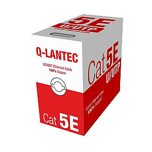 Q-LANTEC KIU5OUTS305Q tinklo kabelis 305 m Cat5e U/UTP (UTP) Juodas
