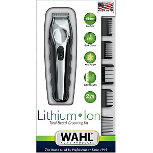 Wahl 09888-1316 триммер для бороды Черный, Нержавеющая сталь