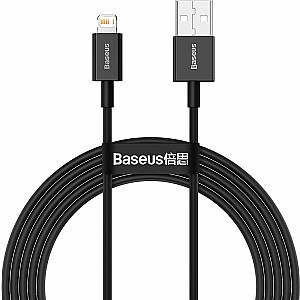 USB-кабель Baseus USB-A — Lightning 2 м, черный (BSU2659BLK)