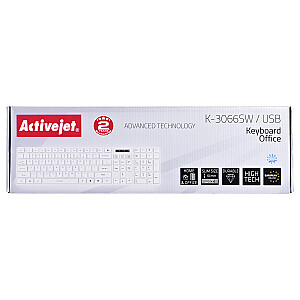 Activejet K-3066SW Office USB klaviatūra