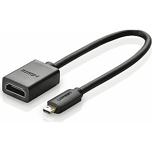 Kabelis Ugreen HDMI Micro – HDMI 0,2 m juodas (20134)