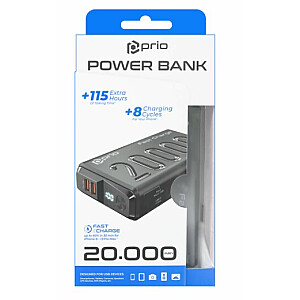Prio Power Banka Universāla Ārējas Uzlādes Baterija 22.5W SCP/ 20W PD / QC3.0 / 30000 mAh