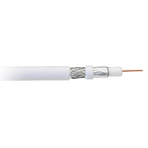 Libox Kabel koncentryczny PCC80 100m koaksialinis kabelis RG-6/U White