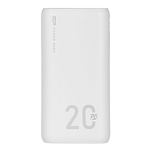 SILICON POWER QS15 Powerbank Внешний аккумулятор 20000 мАч 2x USB QC 3.0 1x USB-C PD (SP20KMAPBKQS150W) Белый