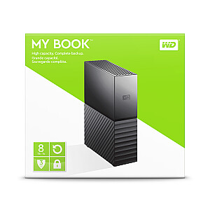 Išorinis kietasis diskas Western Digital My Book 8000 GB, juodas