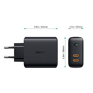 Зарядное устройство для мобильных устройств AUKEY PA-D2 Black Indoor