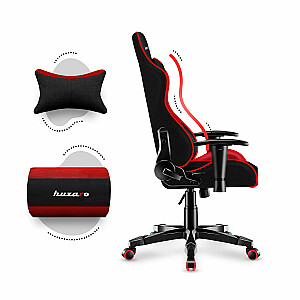 Huzaro HZ-Ranger 6.0 raudona tinklinė vaikų žaidimų kėdė, juoda/raudona