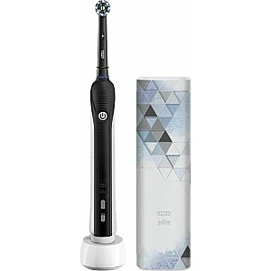 Oral-B Pro 750 CrossAction Design Edition rotacinis dantų šepetėlis juodas