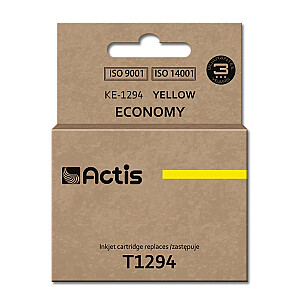 Actis KE-1294 rašalas, skirtas Epson spausdintuvui; Epson T1294 pakeitimas; standartinis; 15 ml; geltona
