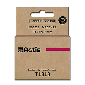 Actis KE-1813 rašalas, skirtas Epson spausdintuvui; Epson T1813 pakeitimas; standartinis; 15 ml; violetinė