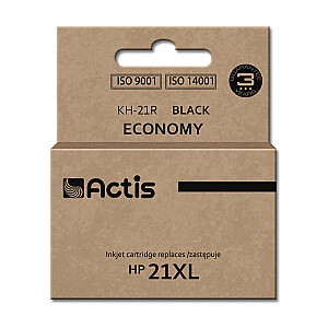 чернила Actis KH-21R для принтера HP; замена HP 21XL C9351A; стандарт; 20 мл; черный