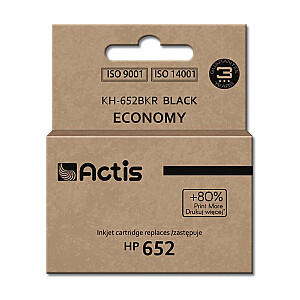 чернила Actis KH-652BKR для принтера HP; замена HP 652 F6V25AE; стандарт; 15 мл; черный