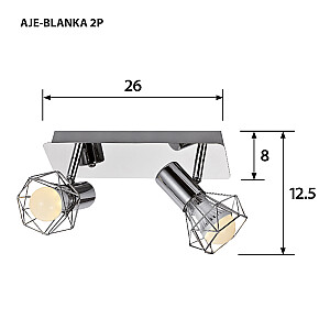 Lubinis šviestuvas Activejet AJE-BLANKA 2P