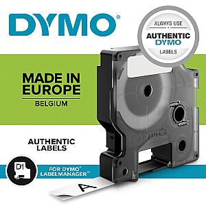 Лента DYMO D1- 9мм x 7м черная/прозрачная S0720670 (9 мм)