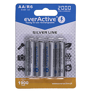 „EverActive EVHRL6-2000“ akumuliatorių paketas (2000 mAh; Ni-MH)