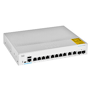 Cisco CBS350-8T-E-2G-EU tinklo jungiklis, valdomas L2/L3 Gigabit Ethernet (10/100/1000)