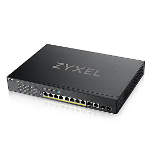 „Zyxel XS1930-12HP-ZZ0101F“ tinklo jungiklis, valdomas L3 10G Ethernet (100/1000/10000) Maitinimas per eternetą (PoE) Juodas