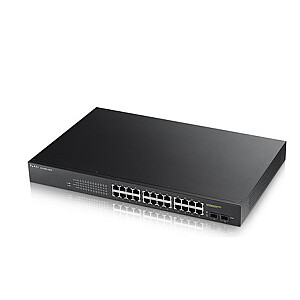 Zyxel GS1900-24HP valdomas Gigabit Ethernet (10/100/1000) 1U juodas
