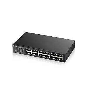 Zyxel GS1100-24E nevaldomas Gigabit Ethernet (10/100/1000) juodas