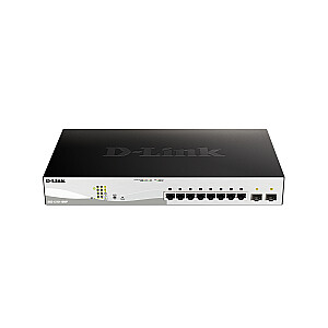 Сетевой коммутатор D-Link DGS-1210-10MP Управляемый L2/L3 Gigabit Ethernet (10/100/1000) Power over Ethernet (PoE) Черный